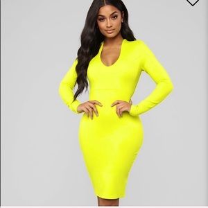FashionNova: Very Bright Mini Dress💛